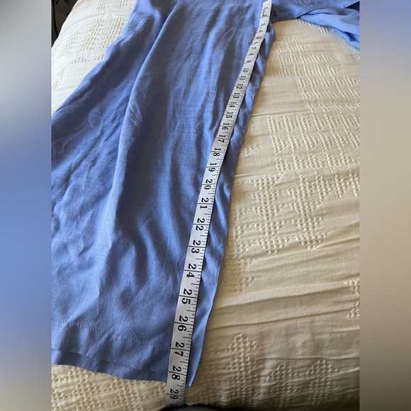 JAPNA Light Blue Tank Smocked Rayon Wide Leg Pants Jumpsuit Size XL NWT - Picture 9 of 13